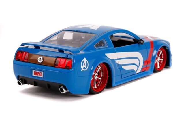 ماکت فلزی فورد Mustang GT به همراه فیگور فلزی کاپیتان امریکا - تصویر 14