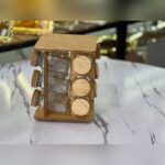 ست جا ادویه ای چوبی ۱۲ پارچه مدل مک کارتی مدل 2