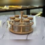 ست جا ادویه ای چوبی ۶ پارچه مدل مک کارتی